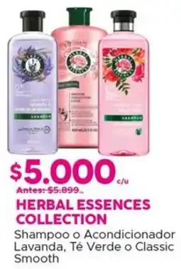 Maicao Herbal essences collection shampoo o acondicionador lavanda, té verde o classic smooth oferta