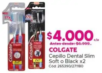 Maicao Colgate cepillo dental slim soft o black oferta