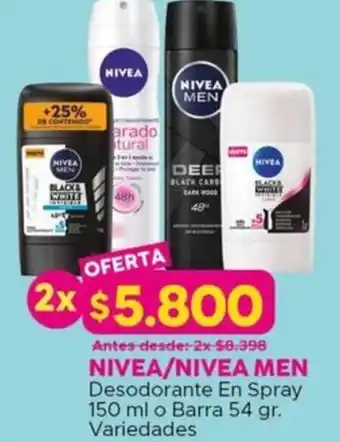 Maicao Nivea/nivea men desodorante en spray oferta