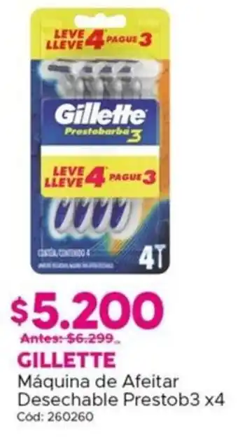 Maicao Gillette máquina de afeitar desechable prestob3 oferta