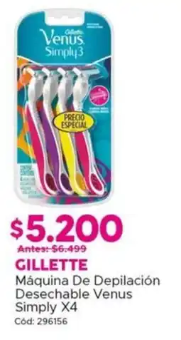 Maicao Gillette máquina de depilación desechable venus simply oferta