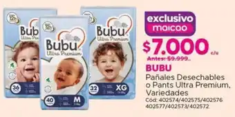 Maicao Pañales desechables o pants ultra premium oferta