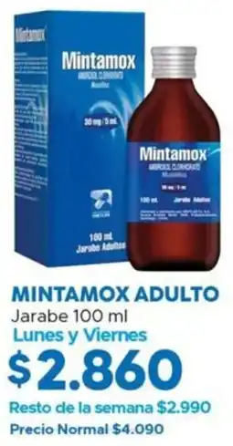 Maicao Mintamox adulto jarabe lunes y viernes oferta