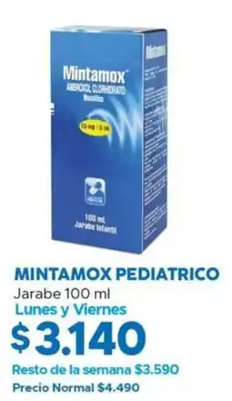 Maicao Mintamox pediatrico jarabe lunes y viernes oferta