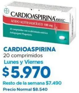 Maicao Cardioaspirina lunes y viernes oferta