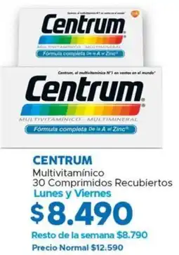 Maicao Centrum multivitamínico lunes y viernes oferta