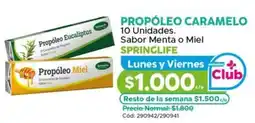 Maicao Propóleo caramelo sabor menta o miel springlife lunes y viernes oferta