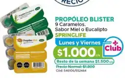 Maicao Propóleo blister sabor miel o eucalipto springlife oferta