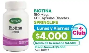 Maicao Biotina springlife oferta