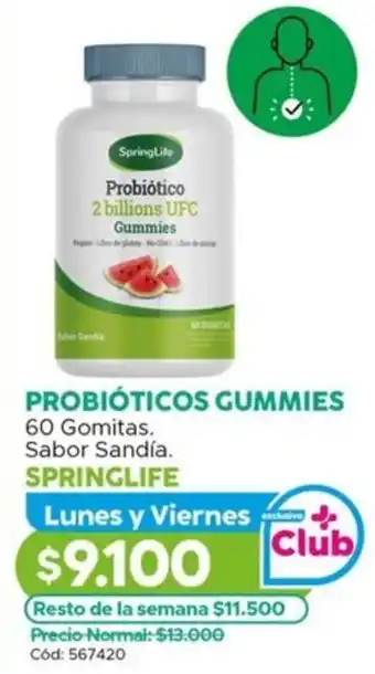Maicao Probióticos gummies springlife oferta