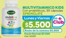 Maicao Multivitaminico kids springlife con probióticos oferta