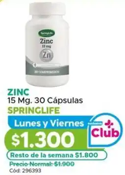 Maicao Zinc springlife oferta