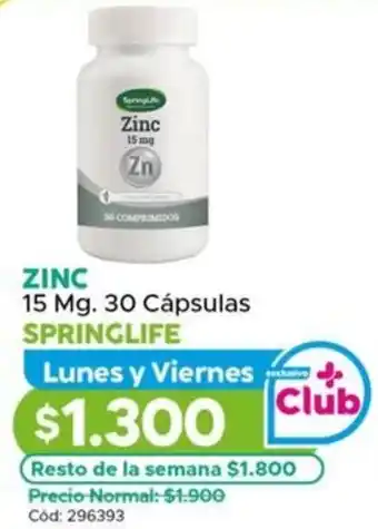 Maicao Zinc springlife oferta