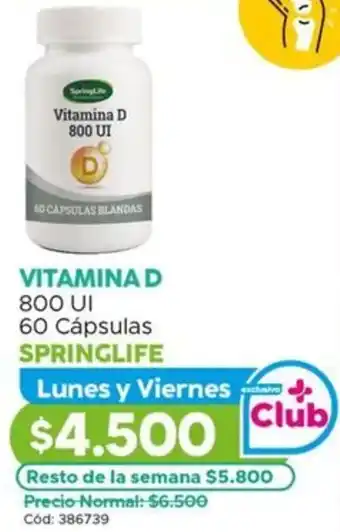 Maicao Vitamina D springlife oferta