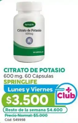 Maicao Springlife citrato de potasio oferta