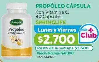 Maicao Springlife propóleo cápsula con vitamina c oferta