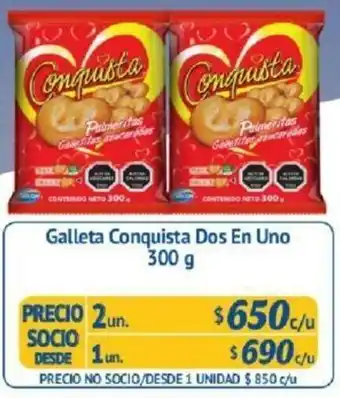 Alvi Galleta Conquista Dos En Uno 300g oferta