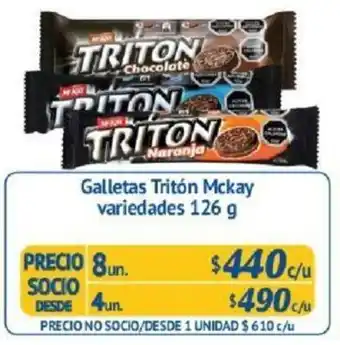 Alvi Galletas Tritón Mckay Variedades 126g oferta