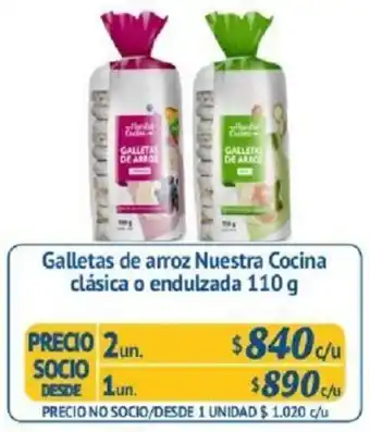 Alvi Galletas de Arroz Nuestra Cocina Clásica o Endulzada 110g oferta