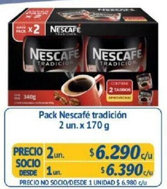 Alvi Pack Nescafé Tradición 2un. x 170g oferta