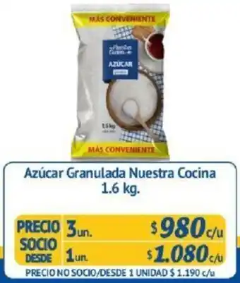 Alvi Azúcar Granulada Nuestra Cocina 1un. 1.6kg oferta