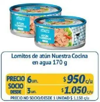Lomitos de Atún Nuestra Cocina en Agua 3un. 170g
