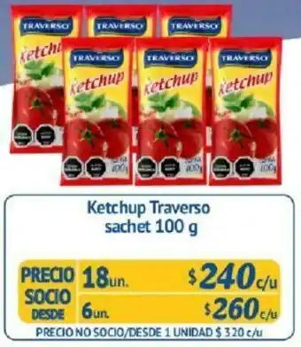 Alvi Ketchup Traverso Sachet 6un. 100g oferta