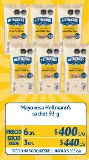 Alvi Mayonesa Hellmann's Sachet 3un. 93g oferta