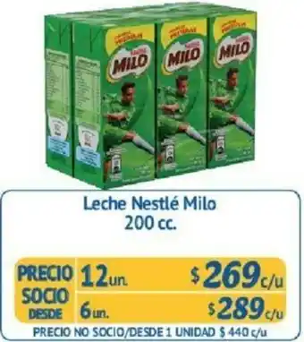 Alvi Leche Nestlé Milo 6un. 200cc. oferta