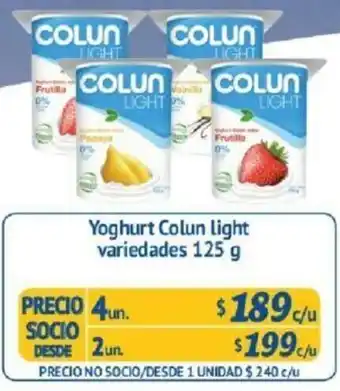 Alvi Yoghurt Colun Light Variedades 2un. 125g oferta