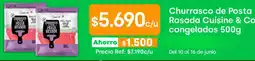 Jumbo Churrasco de pasta rosada cuisine & congelados oferta