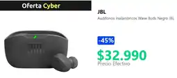 PC Factory JBL audífonos inalámbricos wave buds negro oferta