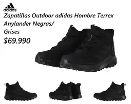 Belsport Adidas zapatillas outdoor hombre terrex anylander negras/grises oferta