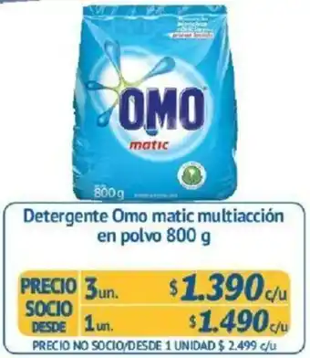 Alvi Detergente Omo Matic Multiacción en Polvo 1un. 800g oferta