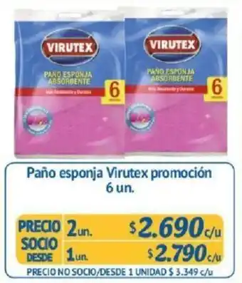 Alvi Paño Esponja Virutex Promoción 6 un. oferta