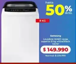 Easy Samsung lavadora WA80 carga superior oferta