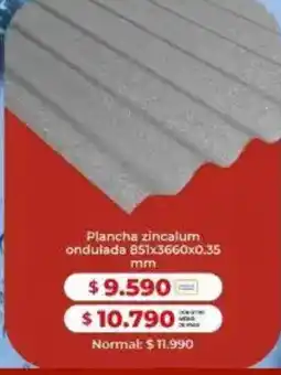 Easy Plancha zincalum ondulada oferta