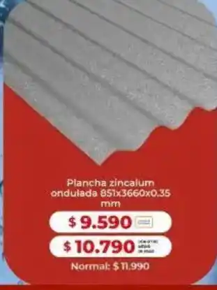 Easy Plancha zincalum ondulada oferta