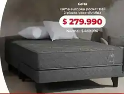 Easy Celta cama europea pocket bali oferta
