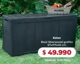 Easy Keter baúl sherwood grafito oferta