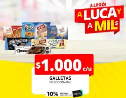 Unimarc Galletas seleccionadas oferta