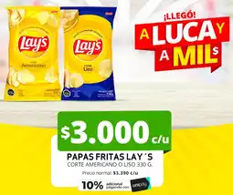 Unimarc Lay's papas fritas oferta
