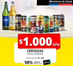 Unimarc Cervezas seleccionadas oferta