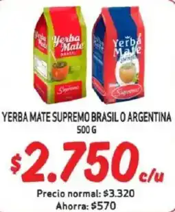 Mayorista 10 Yerba mate supremo brasil o argentina oferta