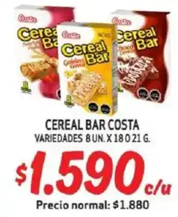 Mayorista 10 Cereal bar costa variedades oferta