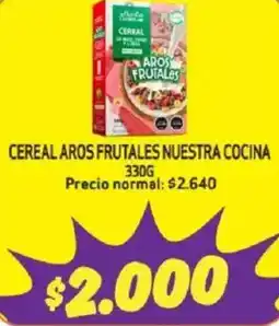 Mayorista 10 Aros frutales cereal nuestra cocina oferta