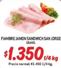 Mayorista 10 Fiambre jamon sandwich san jorge granel oferta