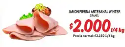 Mayorista 10 Jamon pierna artesanal winter granel oferta