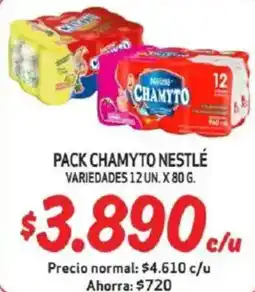 Mayorista 10 Pack chamyto nestlé variedades oferta