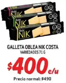 Mayorista 10 Nik galleta oblea costa variedades oferta